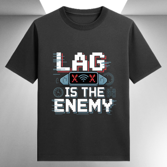 Lag Is The Enemy Unisex Supima T-shirt