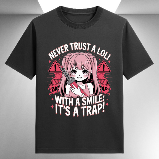 Never Trust A Loli With A Smile It's A Trap Unisex Supima T-shirt
