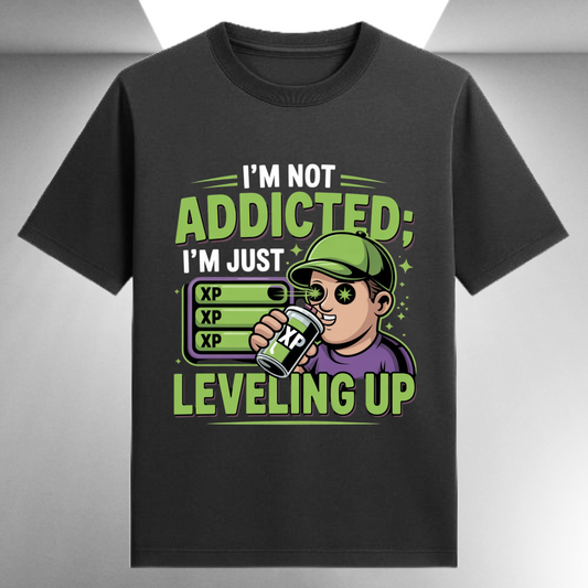 I'm Not Addicted I'm Just Leveling Up Unisex Supima T-shirt