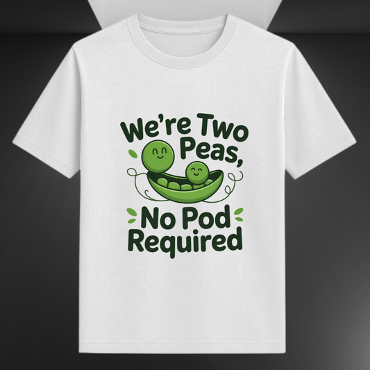 We're Two Peas No Pod Required Unisex Supima T-shirt