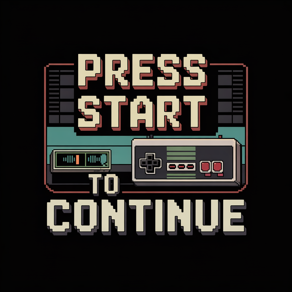 Press Start To Continue Unisex Supima T-shirt