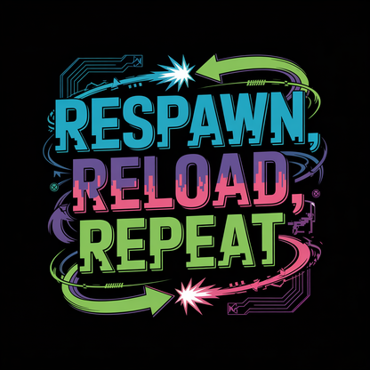 Respawn Reload Repeat Unisex Supima T-shirt