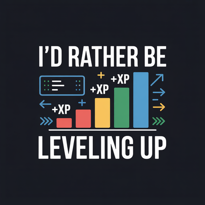 I'd Rather be Leveling Up Unisex Supima T-shirt