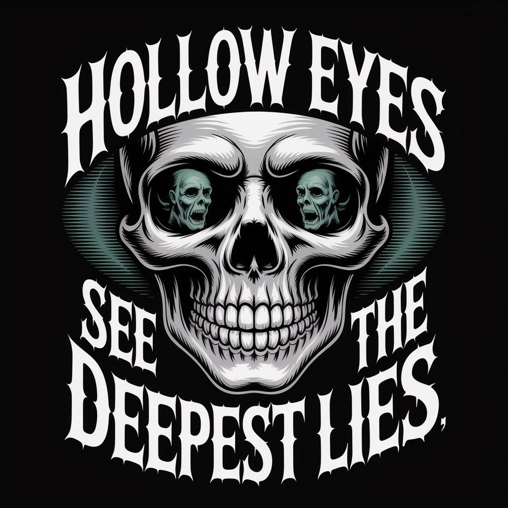 Hollow Eyes See The Deepest Lies Unisex Supima T-shirt