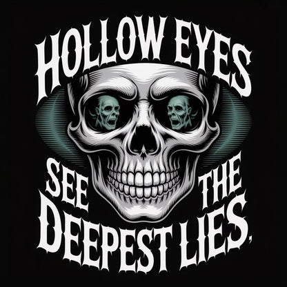 Hollow Eyes See The Deepest Lies Unisex Supima T-shirt