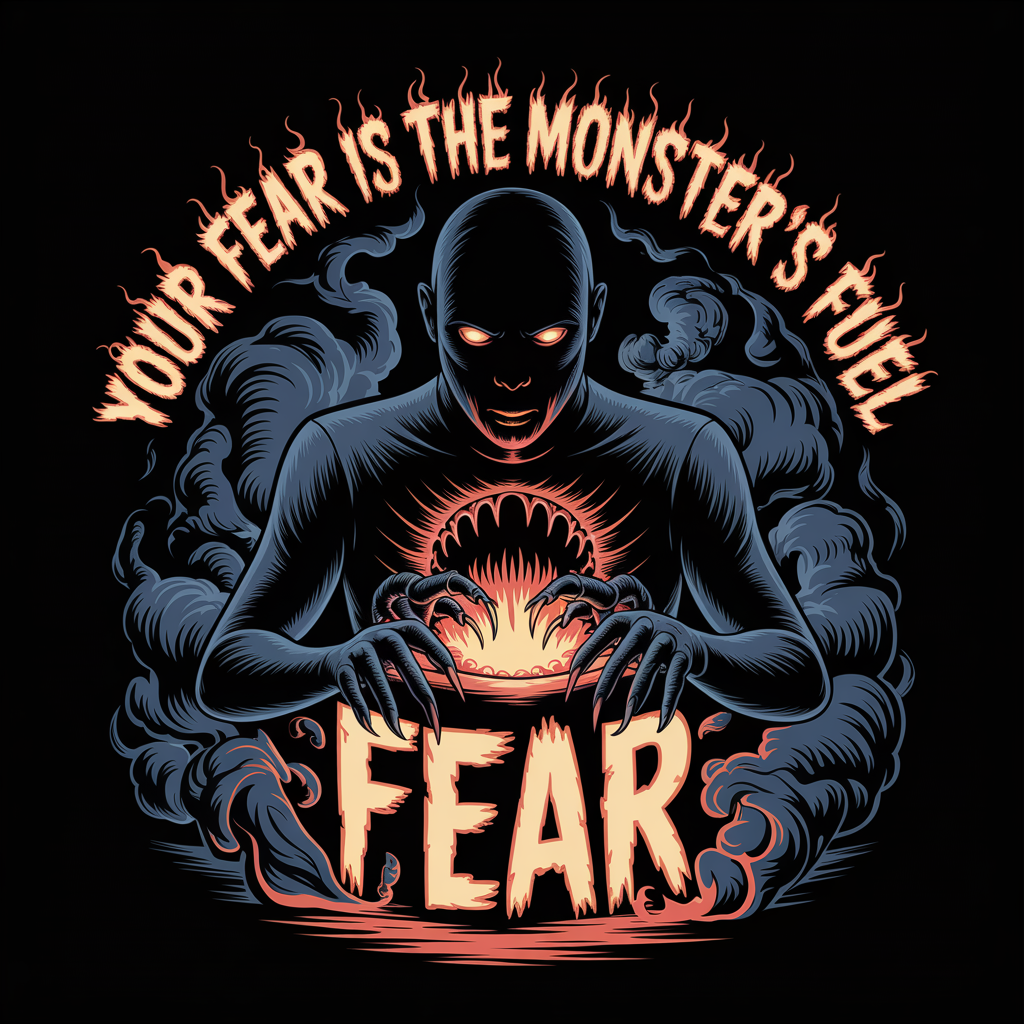Your Fear Is The Monster's Fuel Unisex Supima T-shirt