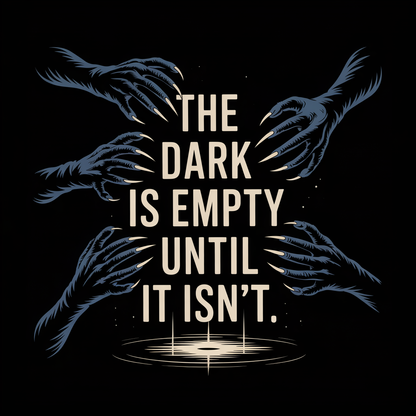 The Dark Is Empty Until It Isn't Unisex Supima T-shirt