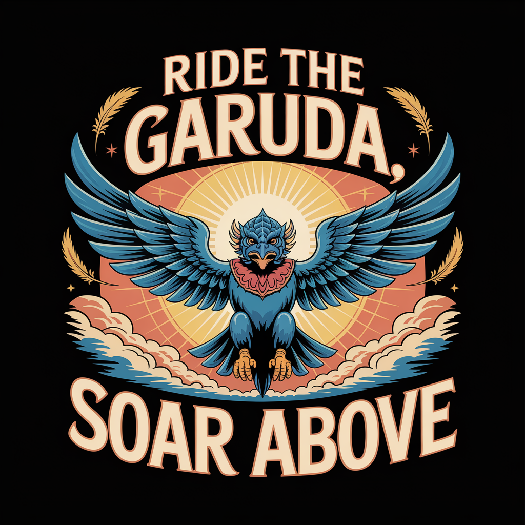 Ride The Garuda Soar Above Unisex Supima T-shirt