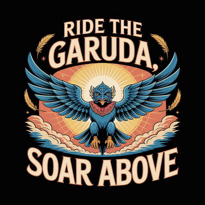 Ride The Garuda Soar Above Unisex Supima T-shirt