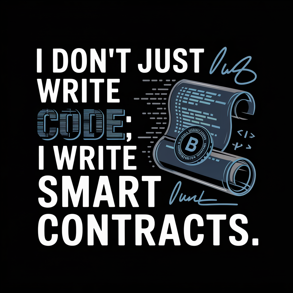I Don't Just Write Code I Write Smart Contracts Unisex Supima T-shirt