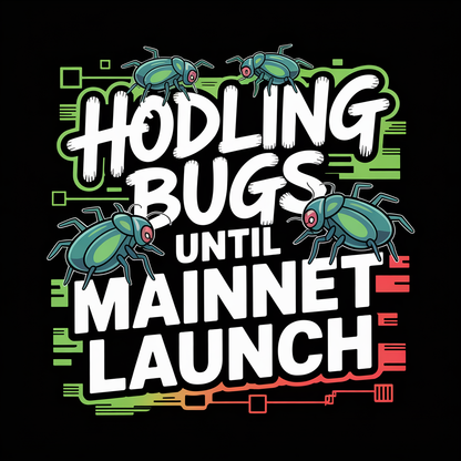 Hodling Bugs Until Mainnet Launch Unisex Supima T-shirt