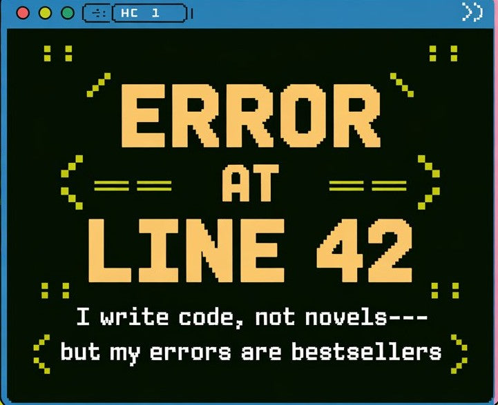 Error At Line 42 I Write Code Not Novels Unisex Supima T-shirt