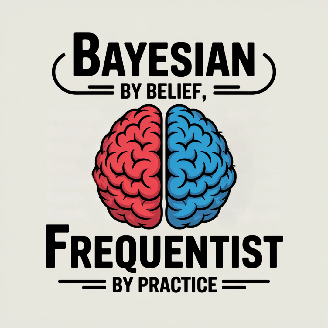 Bayesian By Belief Frequentist By Practice Unisex Supima T-shirt