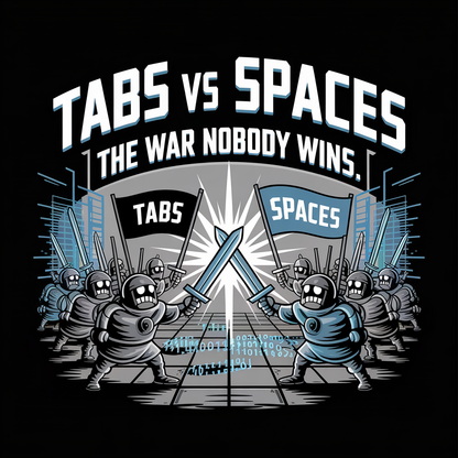 The Tabs Vs Spaces The War Nobody Wins Unisex Supima T-shirt