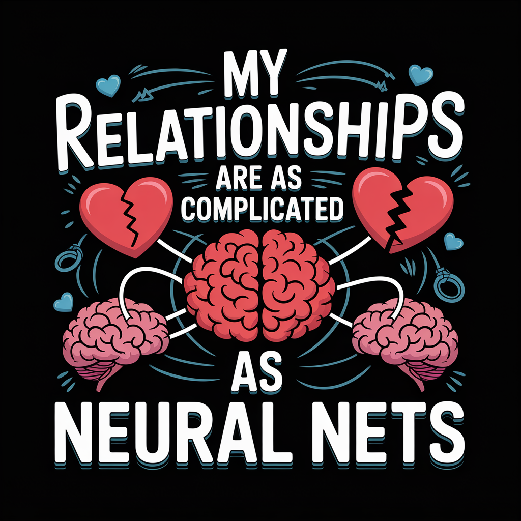My Relationships Are As Complicated As Neural Nets Unisex Supima T-shirt
