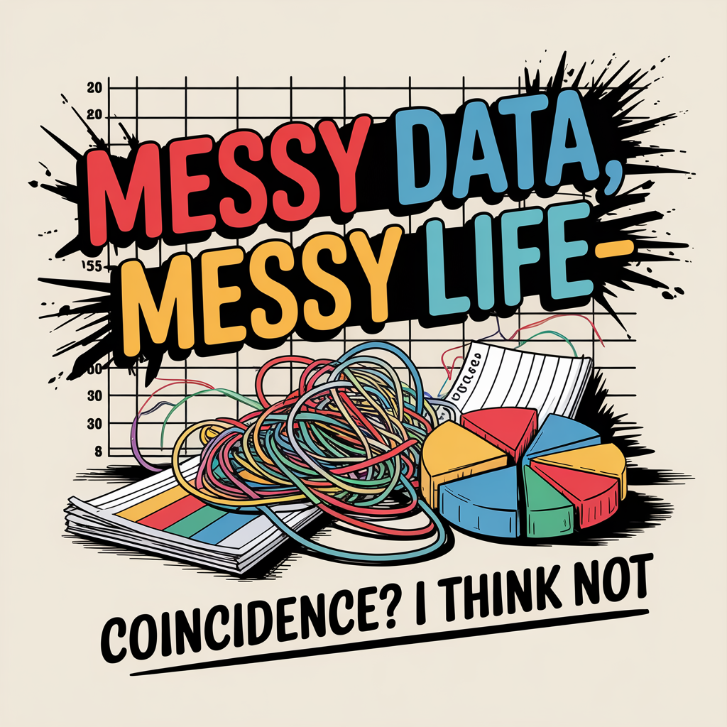 Messy Data Messy Life Unisex Supima T-shirt