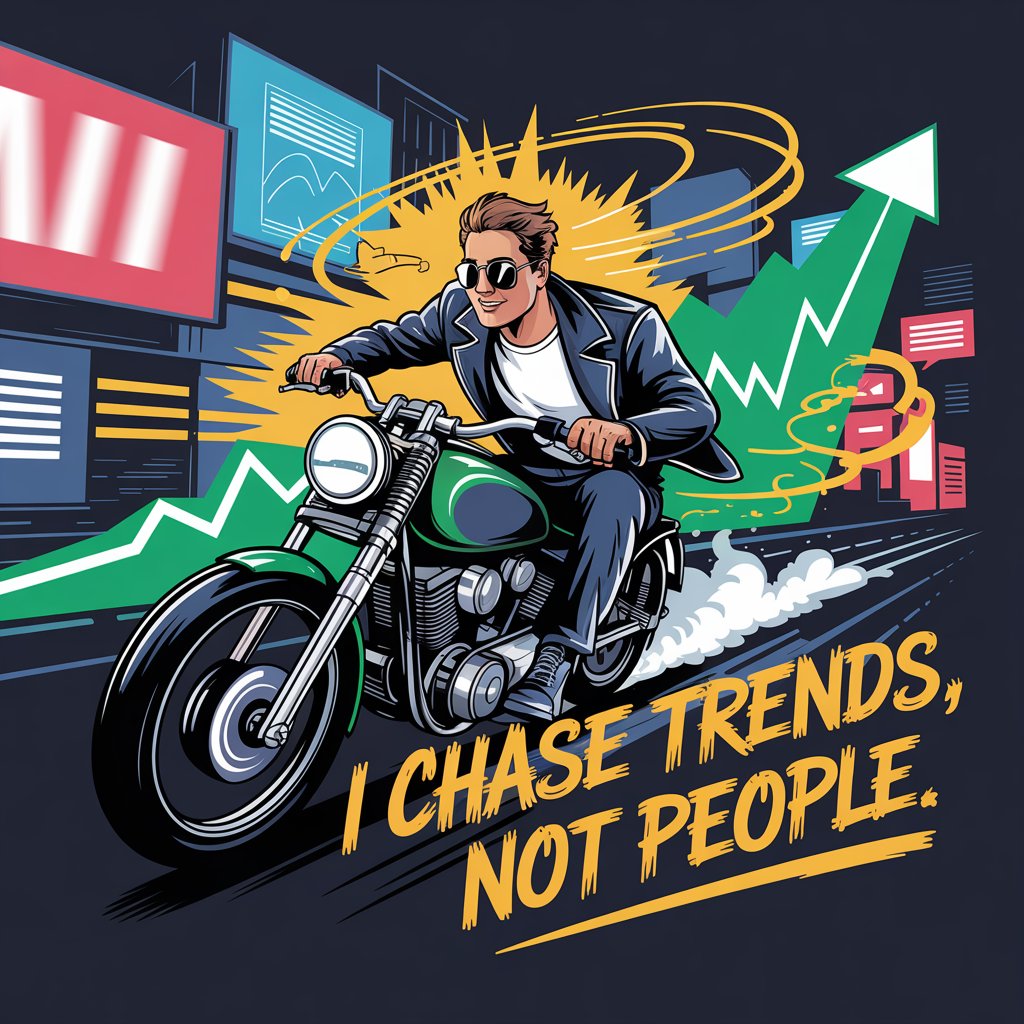 I Chase Trends Not People Unisex Supima T-shirt
