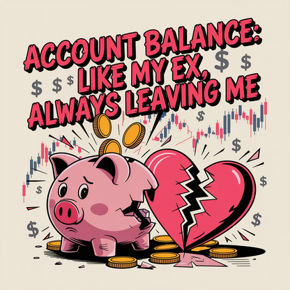Account Balance Like My Ex Always Leaving me Unisex Supima T-shirt
