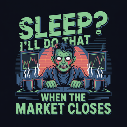 Sleep I'll Do That When The Market Closes Unisex Supima T-shirt
