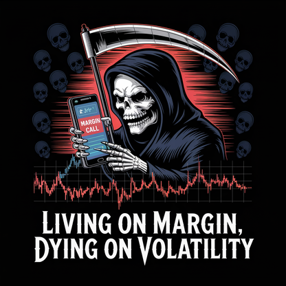 Living On Margin Dying On Volatility Unisex Supima T-shirt