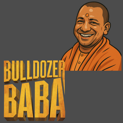 Bulldozer Baba Yogi Adityanath Unisex Supima T-shirt