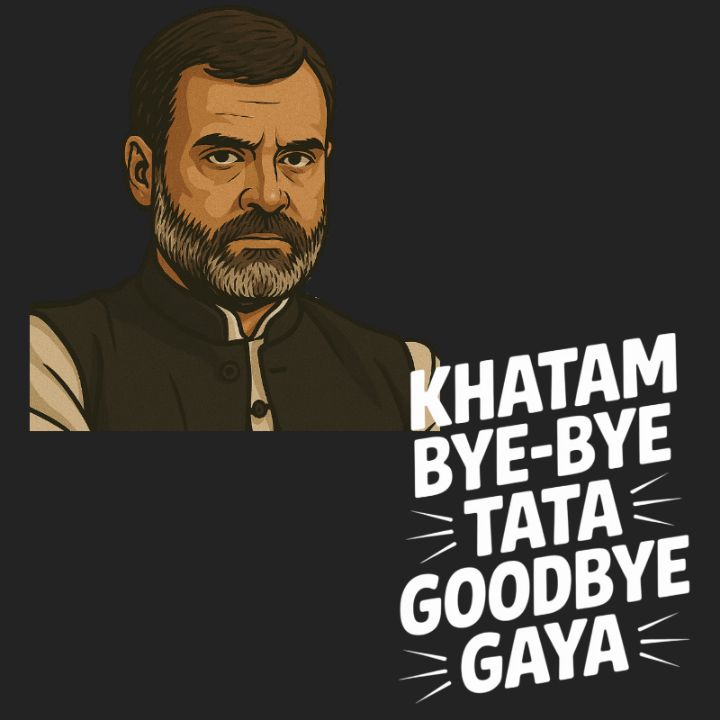 Khatam Bye Bye Tata Goodbye Gaya Rahul Gandhi Unisex Supima T-shirt