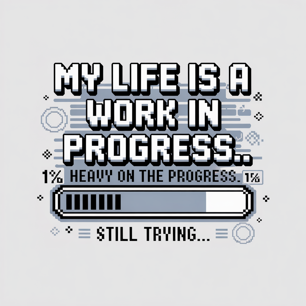My Life Is A Work In Progress Unisex Supima T-shirt
