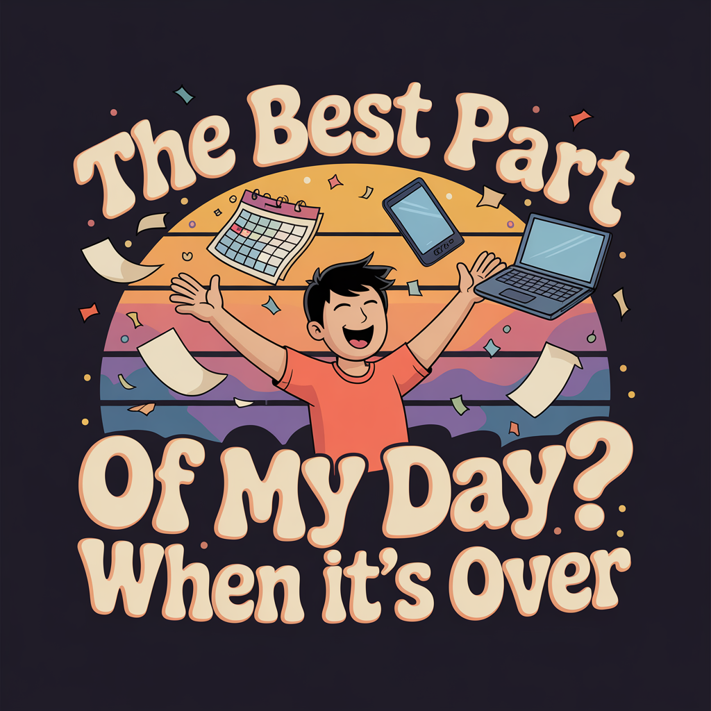 The Best Part Of My Day When It's Over Unisex Supima T-shirt