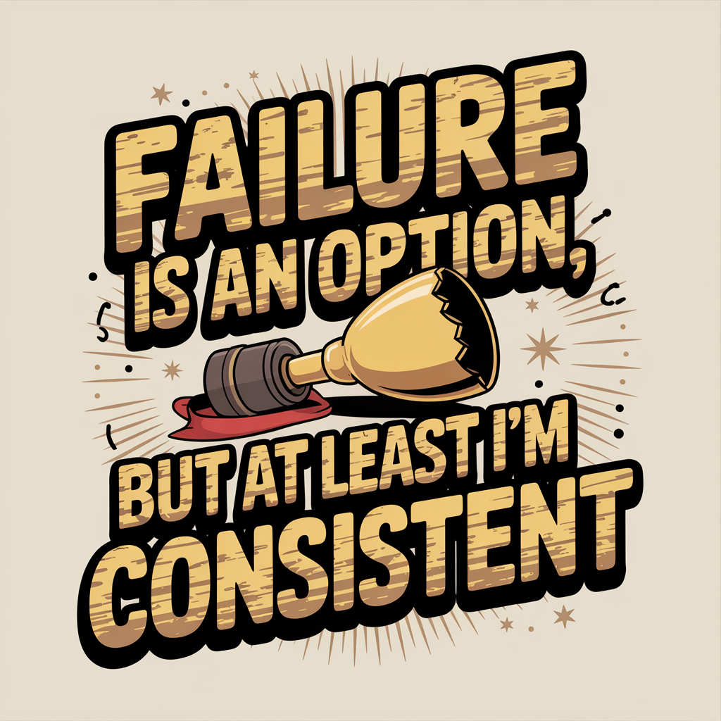 Failure Is An Option But At Least I'm Consistent Unisex Supima T-shirt