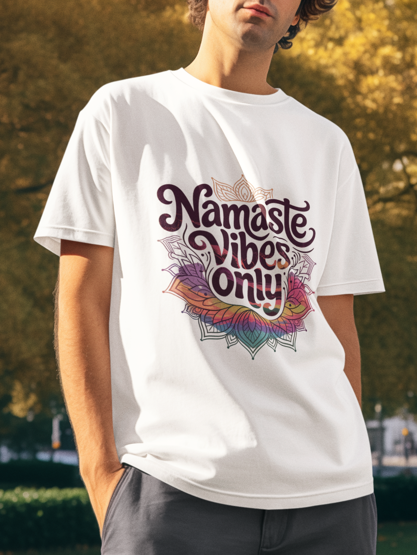 Namaste Vibes Only Unisex Supima T-shirt