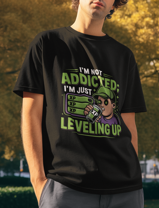 I'm Not Addicted I'm Just Leveling Up Unisex Supima T-shirt