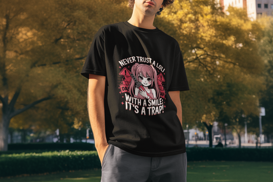 Never Trust A Loli With A Smile It's A Trap Unisex Supima T-shirt