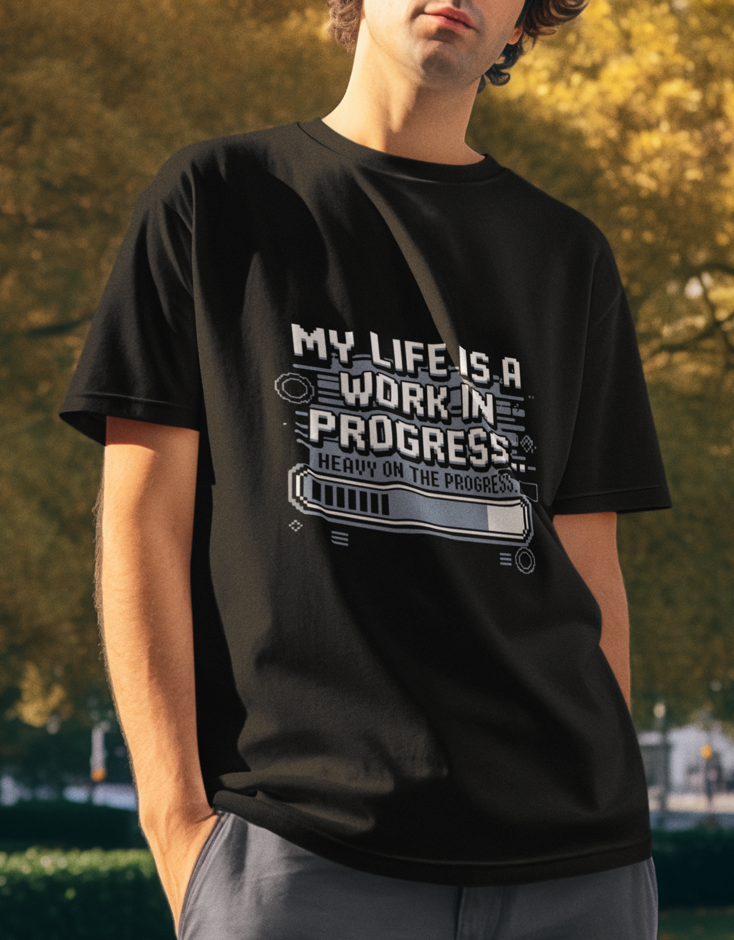 My Life Is A Work In Progress Unisex Supima T-shirt