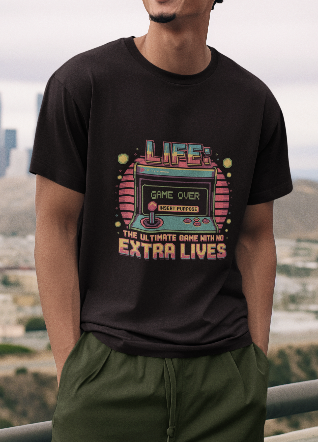 Life The Ultimate Game With No Extra Lives Unisex Supima T-shirt