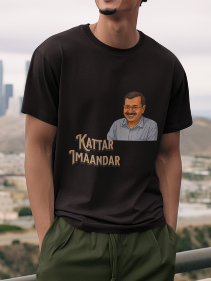 Kattar Imaandar Arvind Kejriwal Unisex Supima T-shirt
