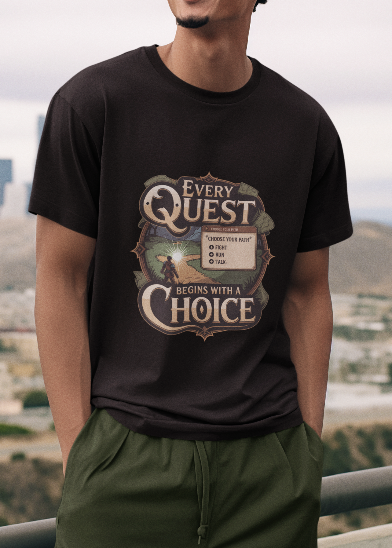 Every Quest Begins With A Choice Unisex Supima T-shirt