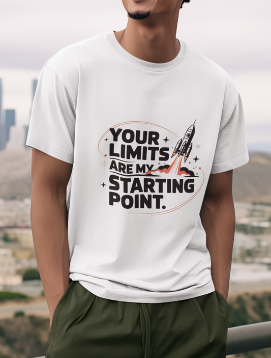 Your Limits Are My Starting Point Unisex Supima T-shirt