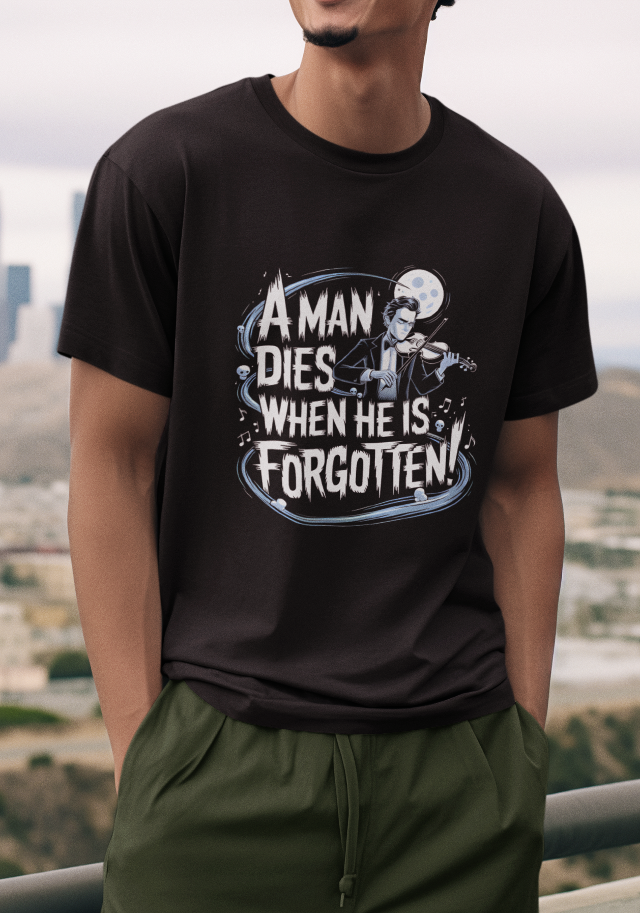 A Man Dies When He Is Forgotten Unisex Supima T-shirt