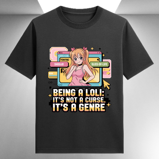 Being A Loli It's Not A Curse It's A Genre Unisex Supima T-shirt