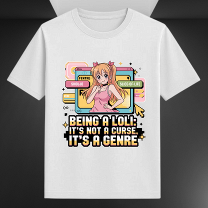 Being A Loli It's Not A Curse It's A Genre Unisex Supima T-shirt