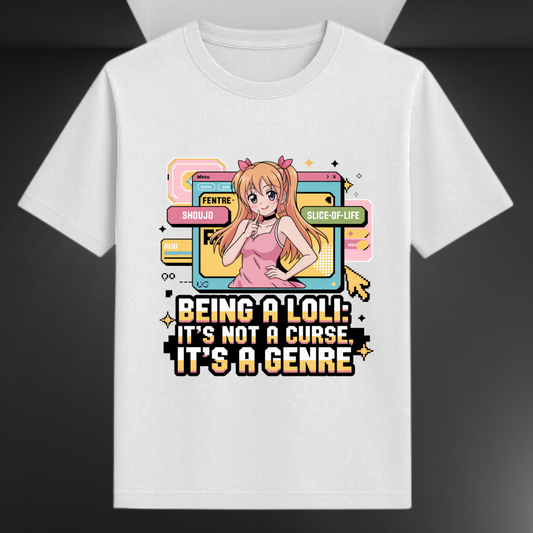 Being A Loli It's Not A Curse It's A Genre Unisex Supima T-shirt