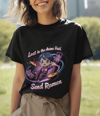 Lost In The Anime Void Send Ramen Unisex Supima T-shirt