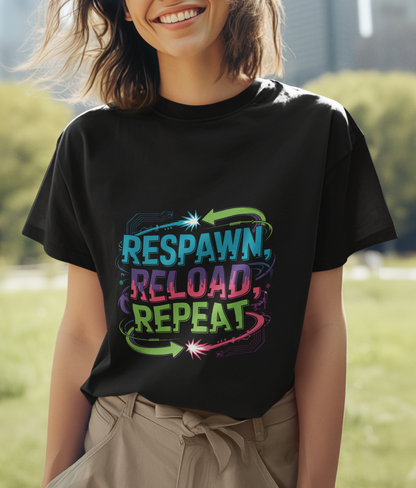 Respawn Reload Repeat Unisex Supima T-shirt