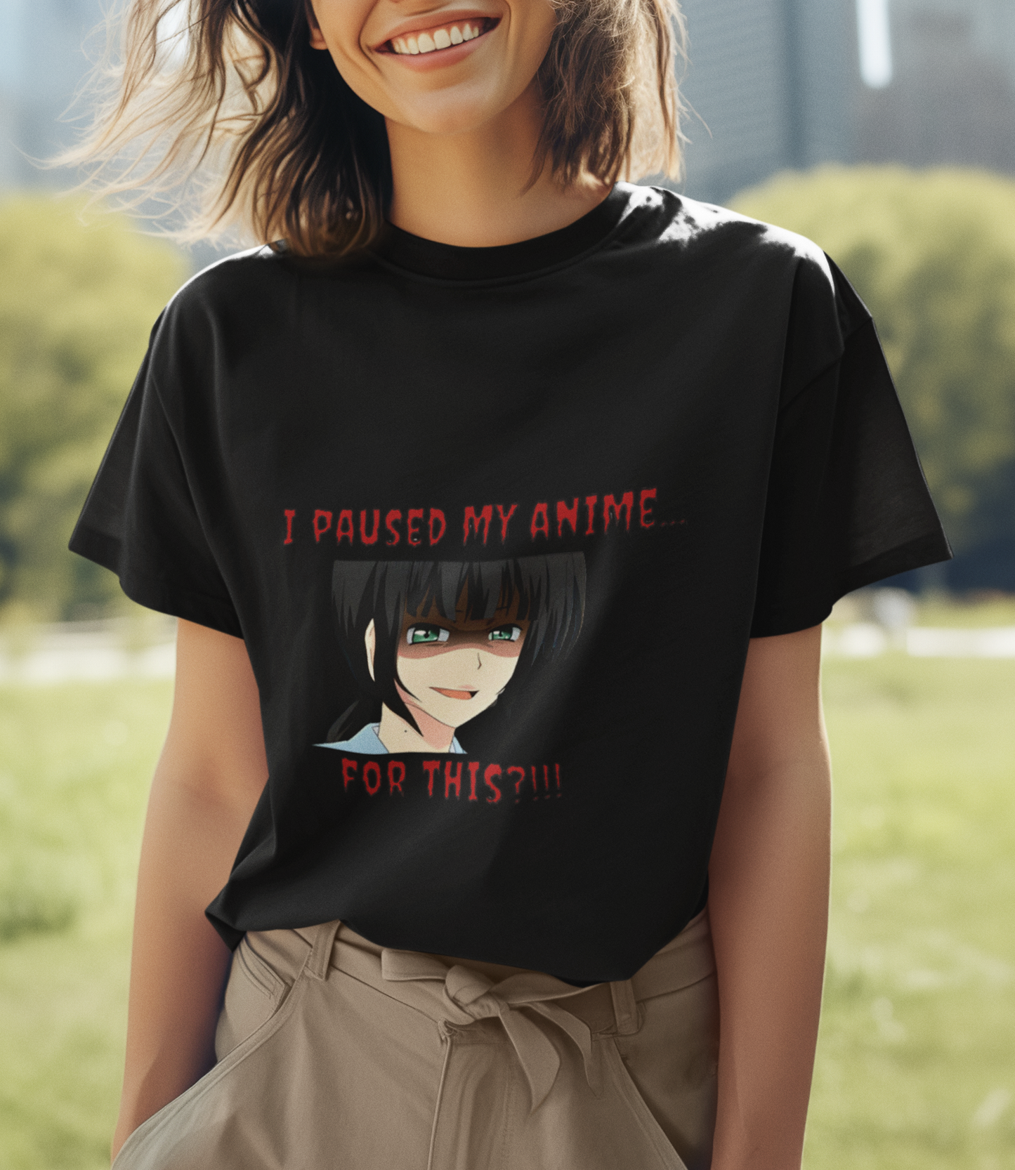I Paused My Anime For This Unisex Supima T-shirt
