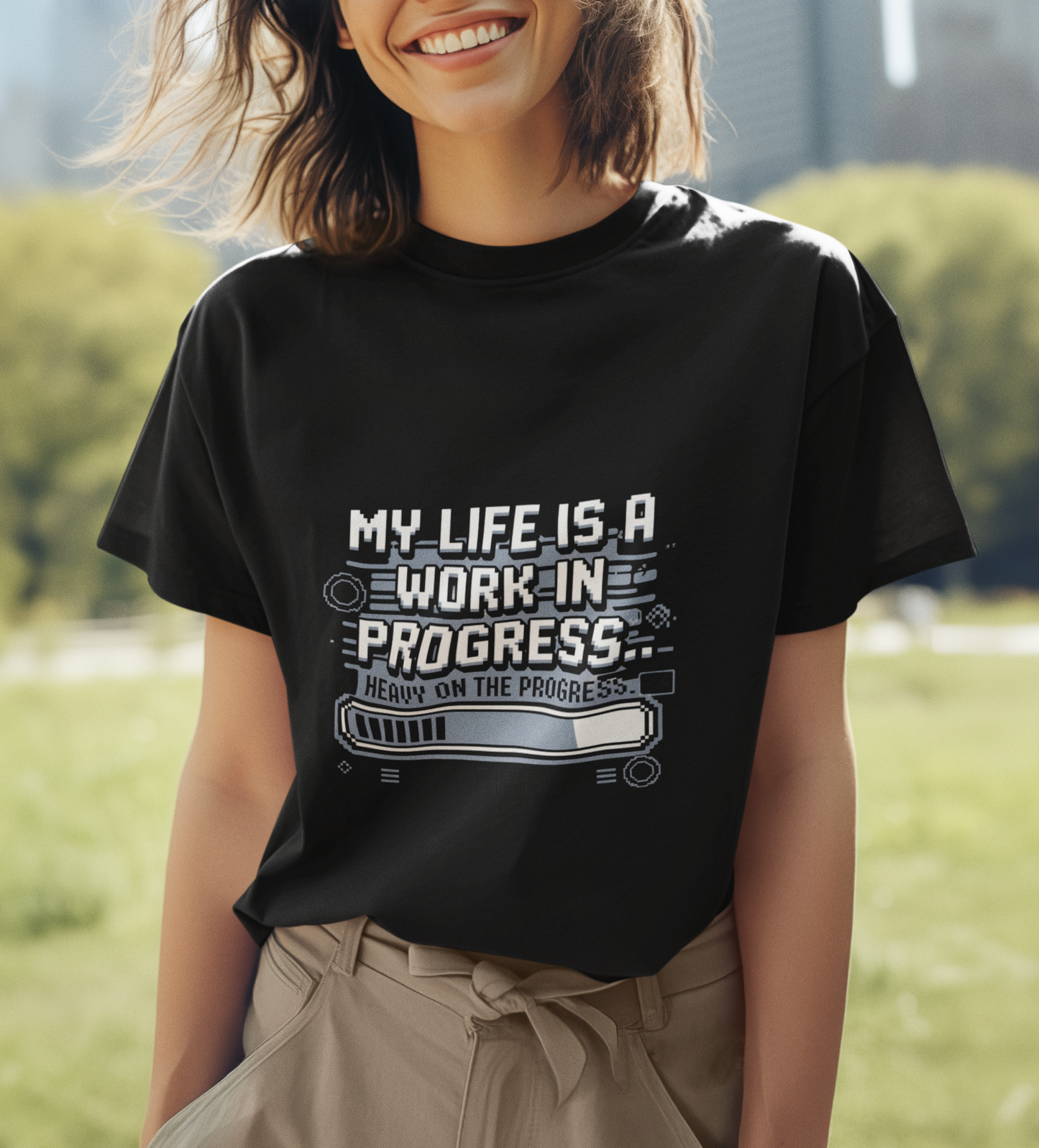 My Life Is A Work In Progress Unisex Supima T-shirt