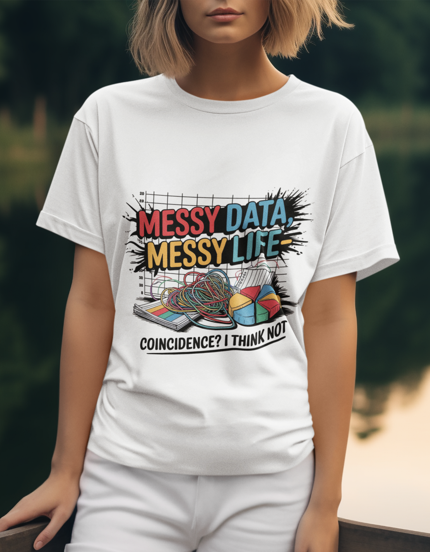 Messy Data Messy Life Unisex Supima T-shirt
