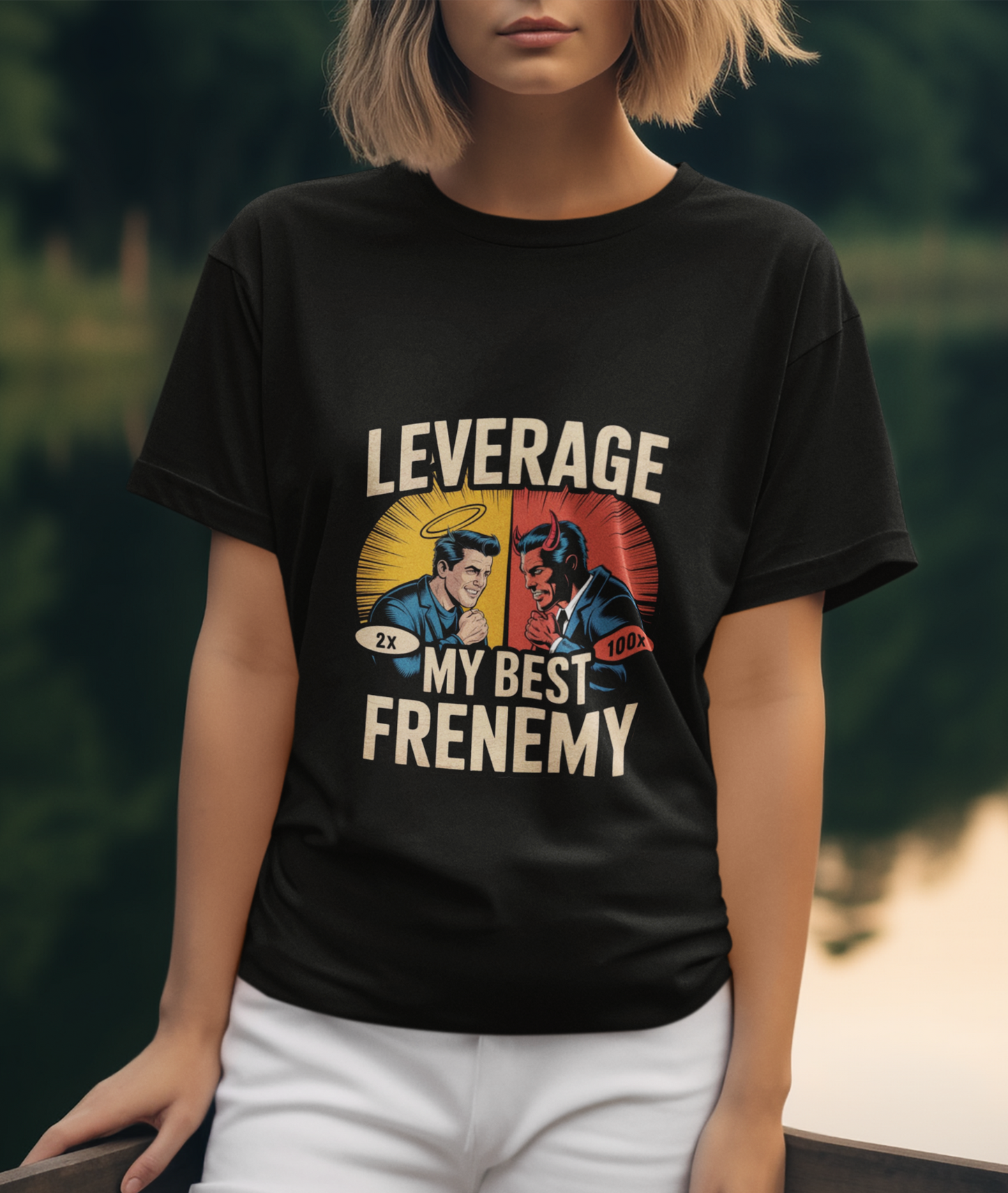 Leverage My Best Frenemy Unisex Supima T-shirt