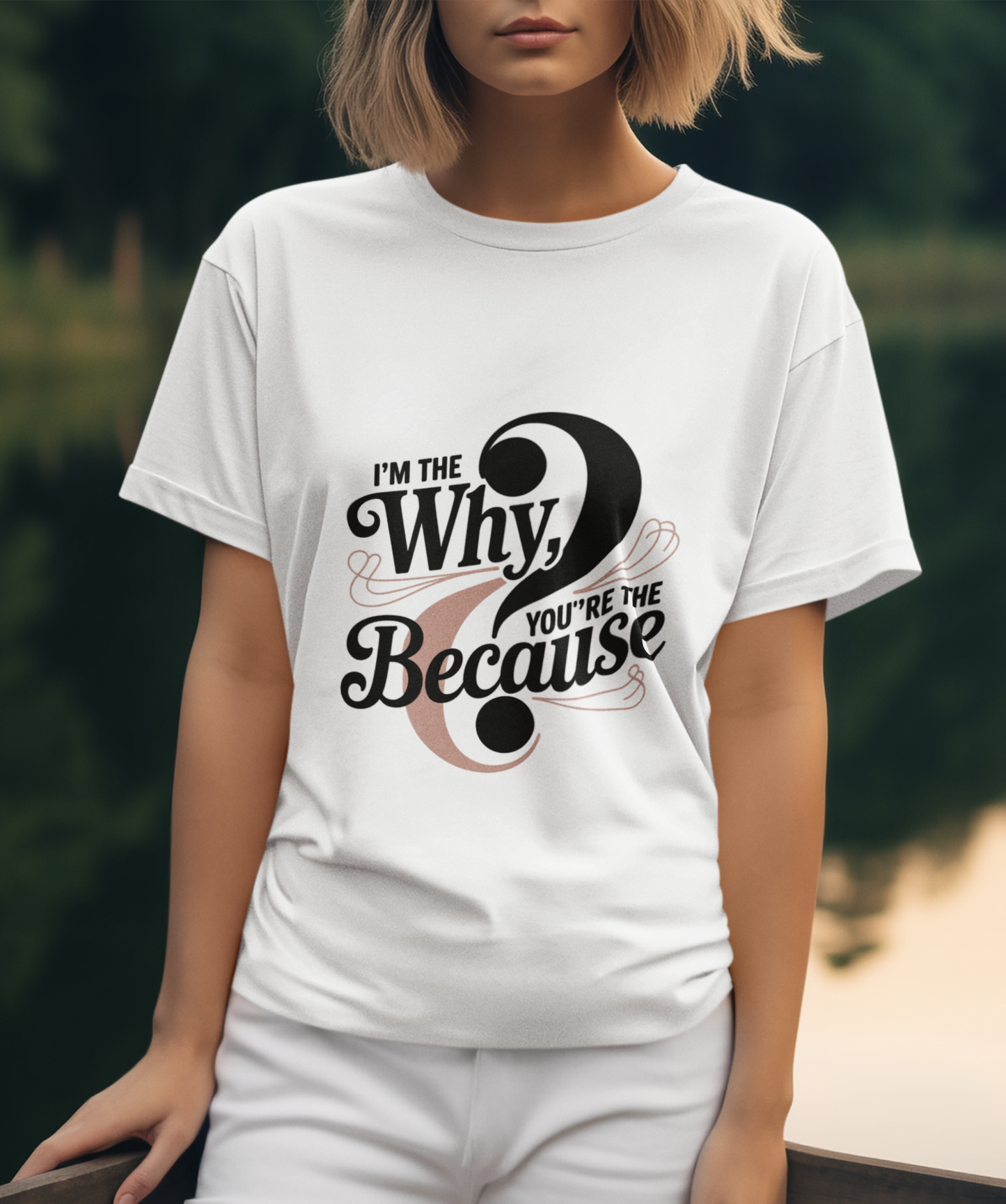 I'm The Why You are The Because Unisex Supima T-shirt