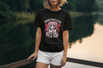 Never Trust A Loli With A Smile It's A Trap Unisex Supima T-shirt