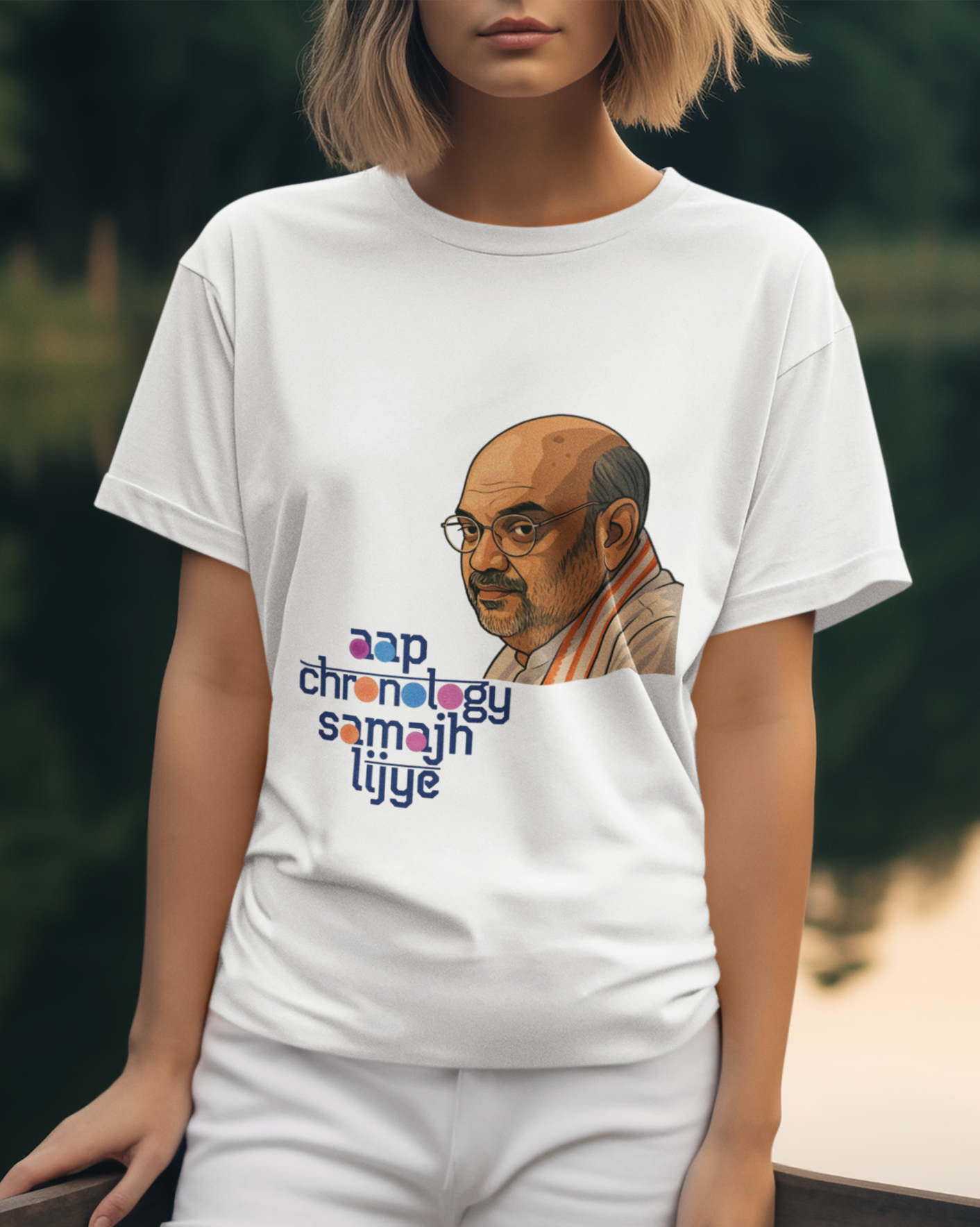 Aap Chronology Samajh Lijye Amit Shah Unisex Supima T-shirt